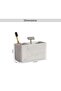 Bia Toothbrush Holder 17.5x7x10cm - White - 6