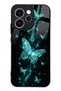 Oppo Reno 15 Pro Turquoise Galaxy Butterfly Design Glossy Phone Case