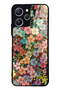 Xiaomi Redmi 12 Glossy Phone Case with Floral Tapestry Design
