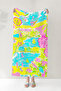 Tropical Sea Scenery Beach Towel - Bohemian Colorful Summer Themed Quick-Dry Microfiber Towel - 6