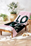 Love Written Tropical Leaf Beach Towel-Modern Pink Marine Pool Sea Quick-Drying Cover Towel - 2