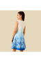 Round Neck Sleeveless Dress with Floral Print - 3