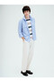 Nevavm Loose Fit Striped Men's Shirt with Difference - 2