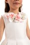 Girl's Evening Dress Collar Floral Pleated Puffy Gown and Headband Set - Birthday, Party, Wedding, Graduation (3, 4, 5, 6, 7 Years) 35425Pr - 5