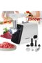 Electric Meat Grinder 2500W Max – 3-in-1 Multifunction Meat Mincer, Sausage Stuffer & Kubbe Maker, Stainless Steel Blades - 3