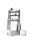 Toilet Storage Organizer Rack 3 Layer Bathroom Shelf Unit With Side Hanging Hooks Large Capacity Storage Stand