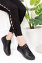 Women's Genuine Leather Flat Sneaker Anatomical Sole Casual Casual Shoes - 3