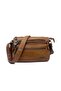 Women's Soft Textured Faux Leather 8-Pocket Shoulder Bag