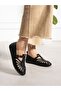 Shadow Black Genuine Leather Women's Sandals - 3