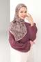 Velora Scarf Modern Flora Dusty Pink 90X90 - 2