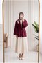 Eliza Wide Sleeve Strawberry Cardigan-As2444 Burgundy