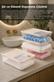 4-Piece Detergent Storage Box - Sliding Lid Bathroom Organizer Powder Tablet Detergent Container 5Lt Beige - 4