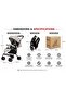 Lightweight Foldable Baby Stroller for Infants & Toddlers, Adjustable Canopy, Shock Absorbing Wheels, Compact Travel Pushchair - 3