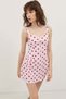 Pink Polka Dot Women's Mini Dress - 4