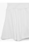 High Waist Relaxed Fit Pleated Shorts Skirt - 5