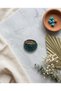 Bronze Women's Ring Authentic Copper Jewelry Tiny Turquoise Worked Topaz Model Adjustable Vintage - 4
