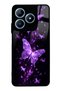 Realme C63 Purple Galaxy Butterfly Design Glossy Phone Case