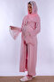 Hijab-Friendly Cotton Maternity Pajama and Dressing Gown Set Effortt - Pink - 8