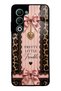 Oppo A5 5g Glossy Phone Case with Pretty Leopard Bow Design