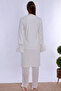 Cotton Maternity Pajama and Dressing Gown Set Effortt - Ecru - 4