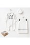 Thomas Button Detailed 3-Piece Organic Hospital Discharge Set 100% Cotton Baby Boy Newborn - 5