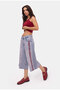 Women's Denim Color 4S6-98 Super Baggy Embroidered Special Design Jort