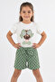 Polka Dot Bow Detailed Girls' Two-Piece Set - 26Y 0711