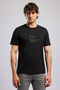 Black Men's Regular Fit Logo Printed T-Shirt 262 Lcm 242012 Desavy Black - 2