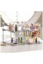 2 Tier Storage Organizer, 2 Pack Clear Under Sink Organizers Vanity Counter Storage Container - 5