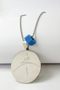 Silver Color Double Sided Inscribed Sufi Accordion Chain Stainless Steel Necklace - 2