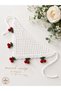 Minel Scarf Hand Knitted Bandana Models 100% Cotton Summer Hair Bandana |   Cherry-Colored, Bow-Tied, Openwork, Lace-Edged - 2