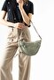 Ultra Light, Multi-Pocket, Crescent Crossbody Shoulder Bag Mink Model: 571-7L - 2