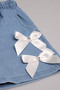 Girl's Double Set with Stoned Bow - 26Y 0881 - 3