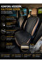 Car Seat Cushion Universal 7-Piece Seat Protector Anti-Sweat Fabric Non-Slip Base Airbag Isofix Compatible