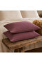 100% Cotton 4 Layer Muslin Pillowcase 2 Pieces Plum Color 50X70 Cm. - 6