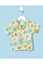 Infant Boys Green Printed Mandarin Shirt