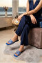 Rewle Women's Slippers Full Stone Satin - 2