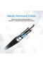 USB Type-C to Lightning Cable, Heavy Duty Nylon Braided 2.4A Type-C to Lightning Sync and Charging 1.2M Cable - 3
