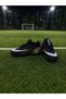 Children's Turf Football Shoes Black-Gold High-Top Grass Field (Flat)