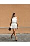Elegant Halter Neck Pleated Short Dress