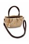 İtaly İnci Star Detailed Zippered Women's Hand and Shoulder Bag Cream Coffee Straw - 3