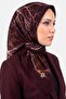 وشاح نسائي منقوش بنمط غصن شجرة القهوة الحارة