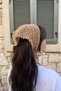 Brown Sequin Special Series Knitted Bandana - Hand Knitted Mesh Model Bohemian Bandana - 4