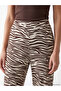 Trendlucky Women's Leopard Patterned Trousers with Elastic Waist - 3