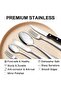 49-Piece Silverware Set with Organizer, Heavy Duty Stainless Steel Flatware for 8, Cutlery Utensil Sets with Steak Knives, Rust-proof, Mirror Polished, Dishwasher Safe - 3
