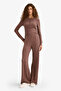 Elastic Waist Wide Leg Wide Leg Sweatpants F0981Ax25Wn - 2