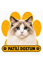Pawed Friend Ragdoll Cat Sticker |   15X15 cm Self-Adhesive Foil