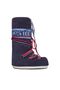 unisex snow boots Blue Navy F017 Mb Icon Suede Laces - 5