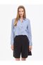 Navy Blue Comfort Fit Long Sleeve Shirt 50321224-Vr033