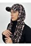 Ready-Made Shawl with Hat - Leopard Pattern - Pool and Sea Cap That Can Be Used over the Hijab - Flexible Fabric - 4